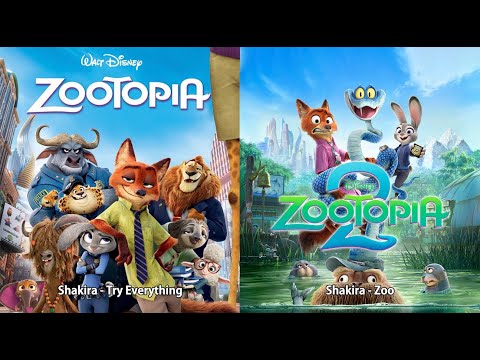 疯狂动物城 作業用BGM【全2曲重复1小时】Zootopia Song 1 Hour Playlist #Zoo #TryEverything #zootopia2 #shakira #disney