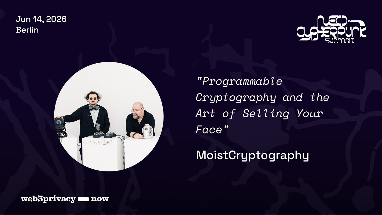 Programmable Cryptography and the Art of Selling Your Face || Moist Cryptography
