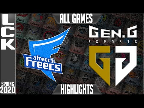 AF vs GEN Highlights ALL GAMES | LCK Spring 2020 W6D4 | Afreeca Freecs vs Gen.G