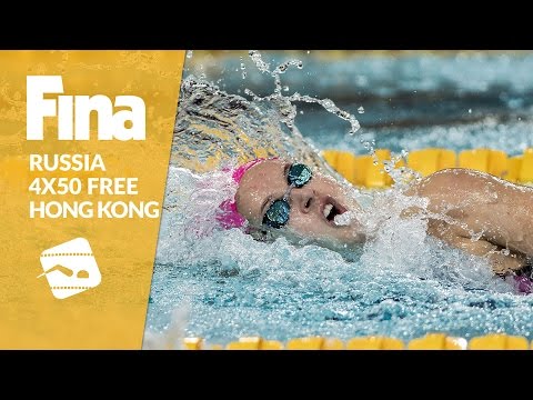 Russia alss claims 4x50m Freestyle #9 Hong Kong