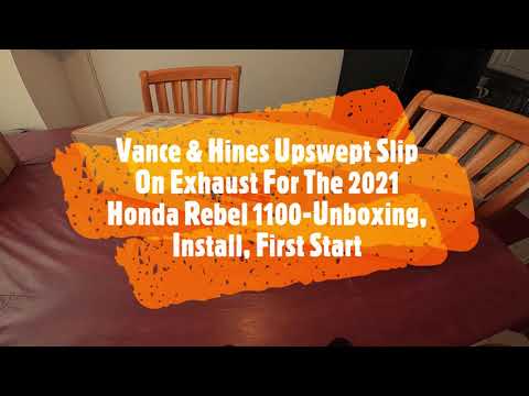 Vance & Hines Slip-On Exhaust For The 2021 Honda Rebel 1100-Unboxing, Install, First Start!