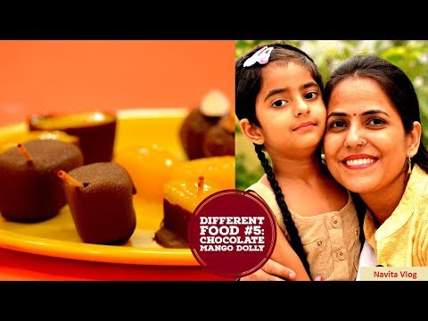 Chocolate Mango Dolly | Mango with Chocolate Icecream | Hindi