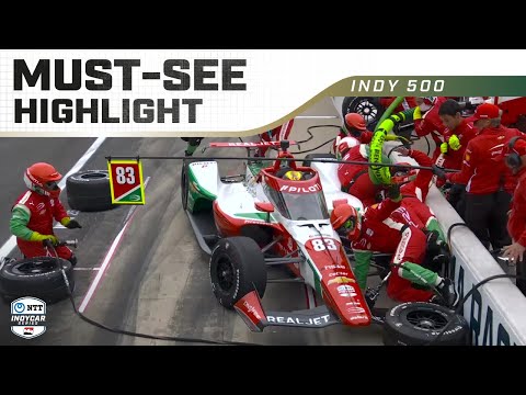 Disaster in pits ends Indy 500 hopes for pole sitter Shwartzman | INDYCAR