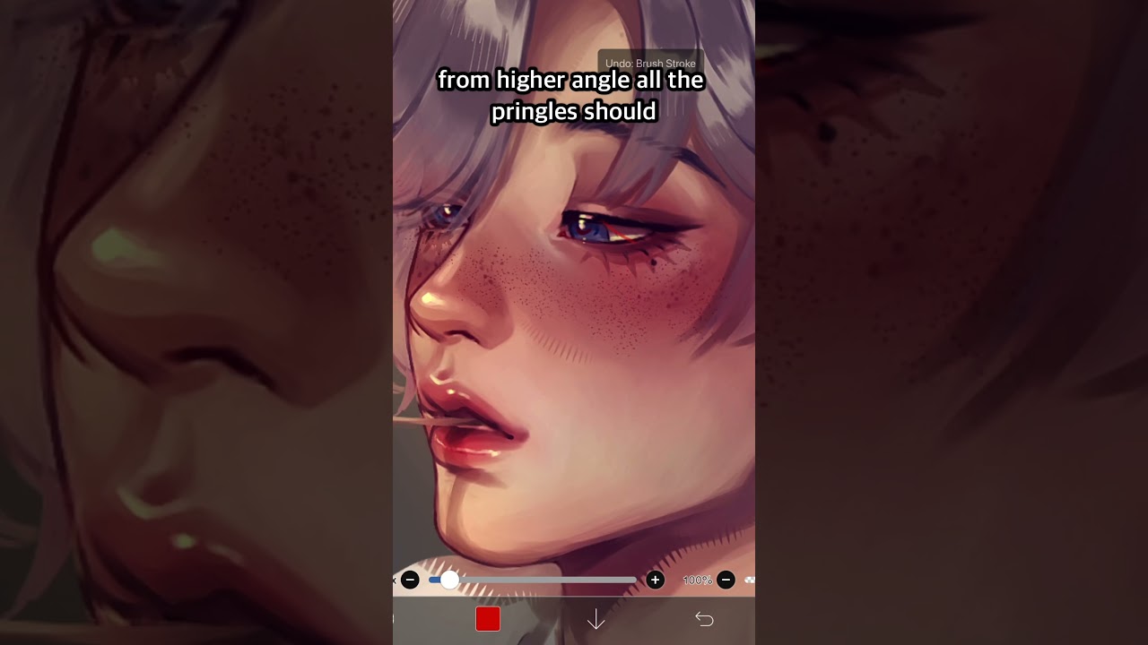 How I Draw EYELASHES in IBISPAINT #digitalart #ibispaintx #shorts