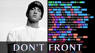 Eminem - Don&#39;t Front | Rhymes Highlighted