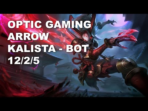 OpTic Gaming Arrow Bot Kalista vs Ezreal - KR Challenger Patch 10.9