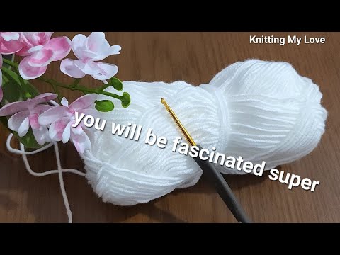 Oh my goodness, what a beautiful easy pattern! You can make the crochet pattern.