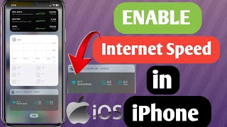How To Enable Internet Speed Meter In iPhone | How to get data speed on notification bar in iPhone |
