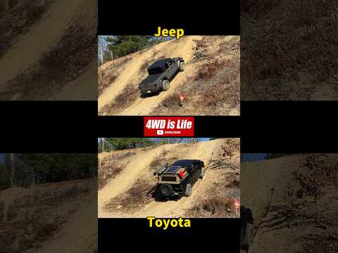 Jeep gladiator vs Toyota tundra -hill climb Offroad comparison #offroad #jeepgladiator #toyotatundra