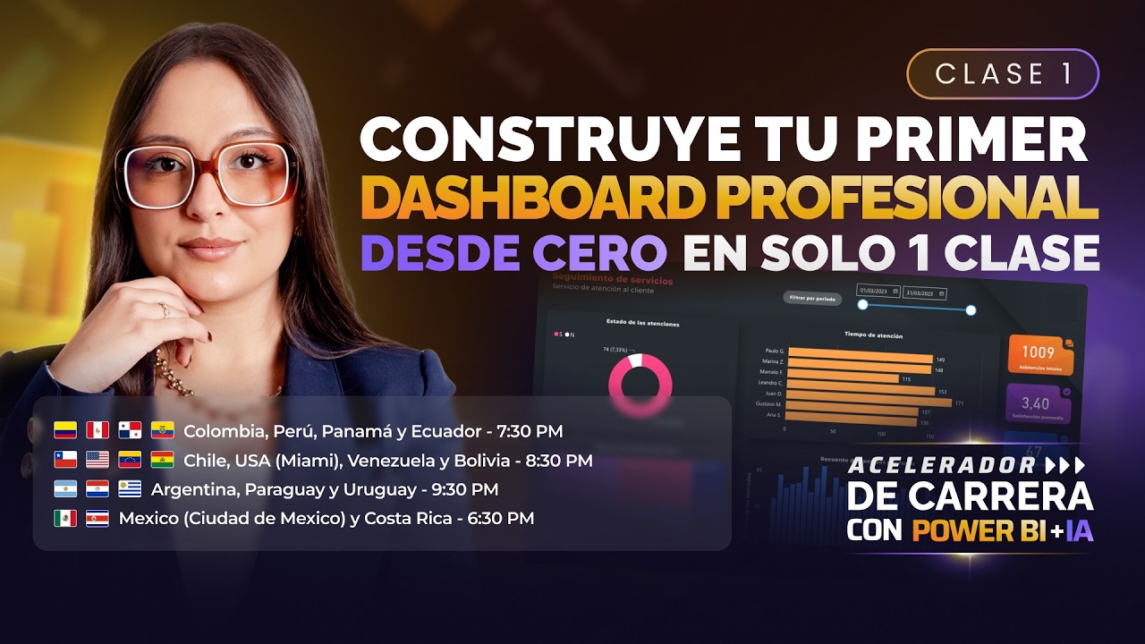 Clase 1 - Tu primer Dashboard profesional en solo 1 clase - Acelerador de carrera con Power BI