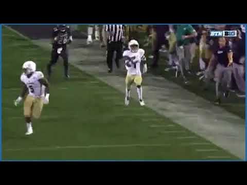 Alvin Davis 1st Pick6 Replay - 3rd Qtr - Akron vs. Northwestern