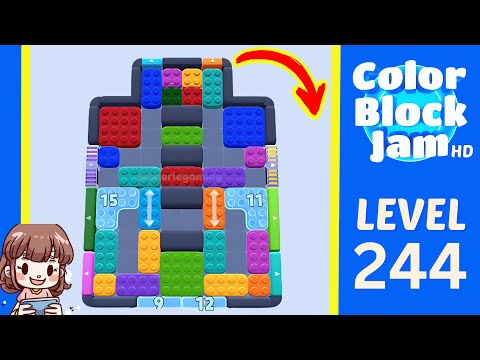 Color Block Jam Level 244 Solution Walkthrough