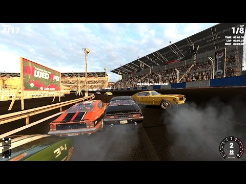Wreckfest pre-alpha multiplayer - Speedway banger race (oval)