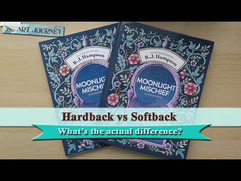 RJ Hampson Hardback and Softback Colouring Books... What's The Difference?