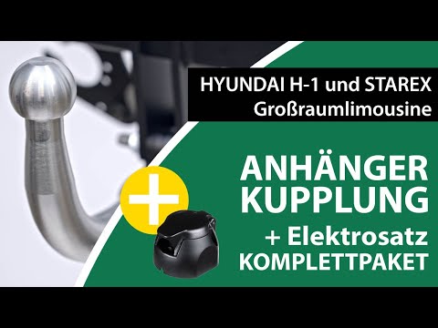 Anhängerkupplung abnehmbar HYUNDAI H-1 und STAREX Großraumlimousine  | GDW Komplettsatz + Montage