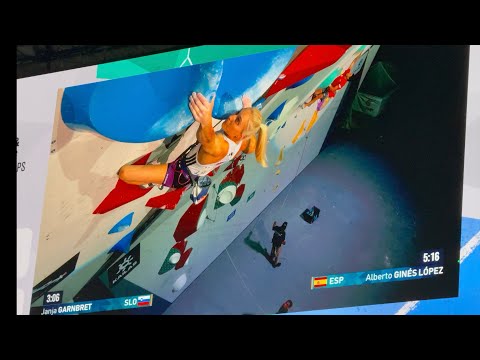 Janja Garnbret Climbs In The Lead Semi-Finals Of The IFSC Climbing World Championships Seoul 2025