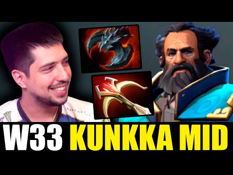 W33 vs CANCEL - Satanic + Daedalus Build Kunkka MID Dota 2