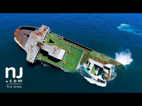 Drone captures dramatic sinking of the Cape May-Lewes ferry