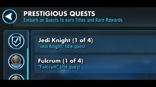 SWGOH Prestigious Quests - 2 at a time