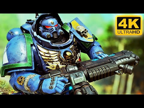 HEAVY PLASMA INCINERATOR - Ultramarines 4th Company vs Tyranids - Warhammer 40k Space Marine 2 (4K)