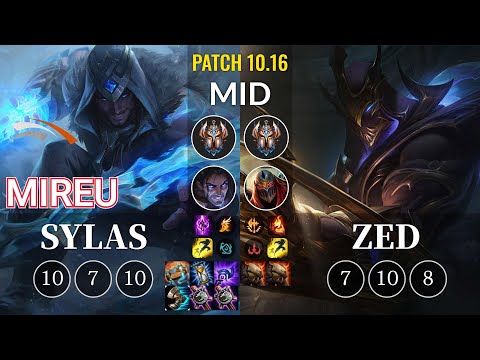 HLE Mireu Sylas vs Zed Mid - KR Patch 10.16