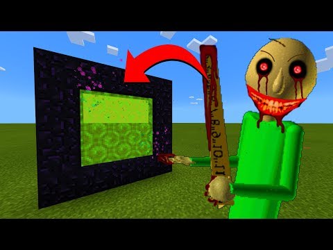 How To Make A Portal To The Baldi.exe Dimension in Minecraft!