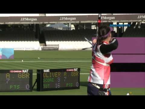 Jung Dasomi v Amy Oliver – recurve women’s 2nd round | London 2012 Olympic Test Event