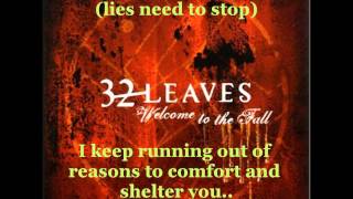 32 Leaves -Your Lies (lyrics) HD