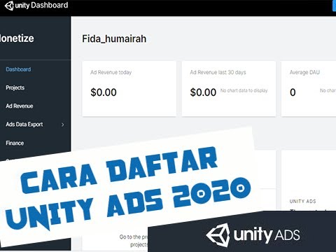 Cara Mudah Mendaftar Akun Unity Ads Terbaru