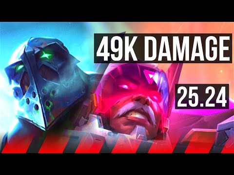 URGOT vs GANGPLANK (TOP) | Good KDA: 23/1/7, 49K damage | KR Master | 25.24