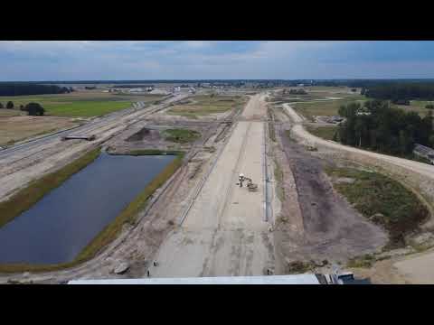 Budowa S19 kierunek A2 węzeł  Łukowisko DJI mini 4K 19.08.2025