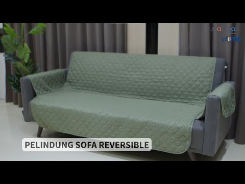 Gambar Informa Sarung Pelindung Sofa 120x245 Cm 2 Seatear Reversible - Cokelat