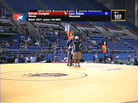 Junior Freestyle 140 pounds - Edwin Cooper vs. Lex Ozias