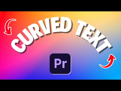 How To Create Curve Text in Premiere Pro EASY & FAST Tutorial