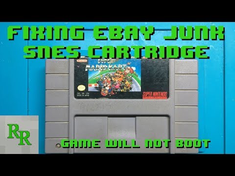 SNES Cart Bad Colours - Fixing eBay Junk - Trace Repair