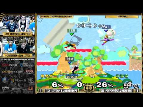 CEO 2015 - CLG | PewPewU & MIOM | SFAT Vs. TSM | Leffen & Liquid Hungrybox - SSBM LF - Smash Melee