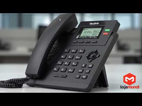Video do produto Telefone IP Yealink T31G Gigabit 2 Contas SIP PoE Áudio HD