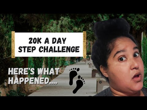 Walking 20k steps per day | 20 thousand step challenge *Shocking Results* 20k step challenge