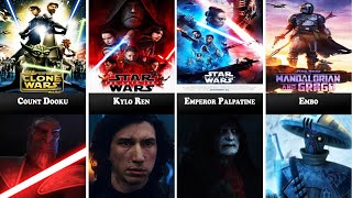 All Villains From Star Wars Films (1999-2026)
