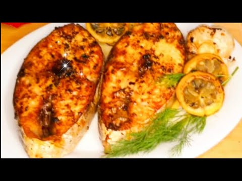 Kingfish Steak Oven-Baked in Lemon & Garlic Butter Recipe | Chef Darlene