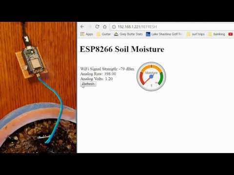 Esp8266 Soil Moisture Sensor With Arduino Ide 4 Steps With Pictures Instructables