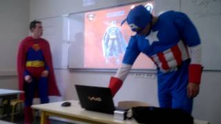 preview picture of video 'Superman & Captain America à la FAC de Blois'