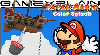 Airship Infiltration in Paper Mario: Color Splash (Wii U Gameplay)