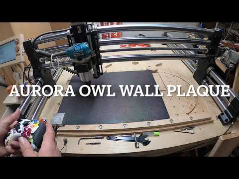 Aurora Owl  Timelapse carving on Onefinity CNC