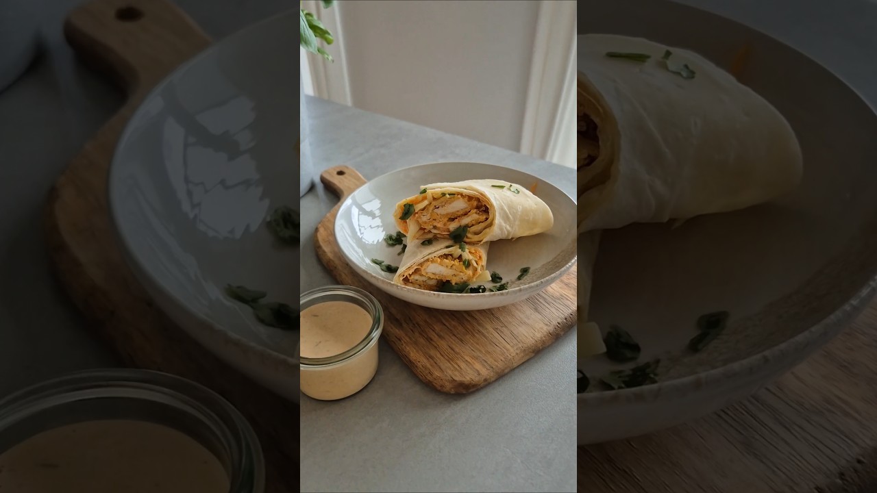 YouTube-Video: Crispy Chicken Wraps mit cremiger Chipotle-Sauce