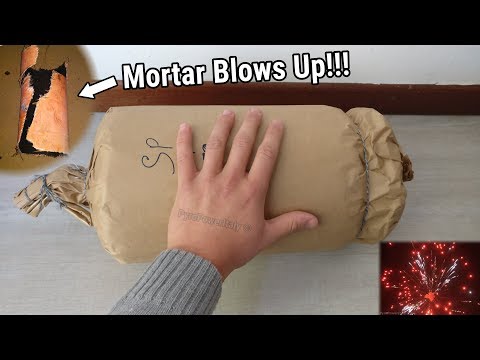 200mm Italian Cylinder Shell - CROCE DI MALTA Blows Up In the Mortar DANGER FAIL!! 8" ZYLINDERBOMBE