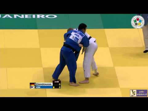 Judo 2013 World Championship Rio de Janeiro: Zimmerman (GER) - Kim (KOR) [+100kg]
