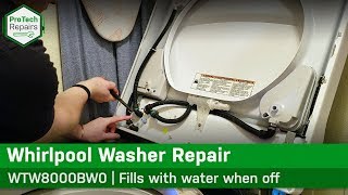 Whirlpool, Maytag Washer Inlet Valve Issues - Filling with Water When Off - Diagnostic & Repair
