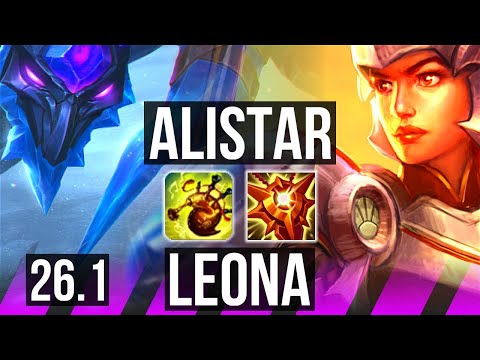 ALISTAR & Kai'Sa vs LEONA & Lucian (SUP) | Perfect KDA: 2/0/14 | KR Master | 26.1