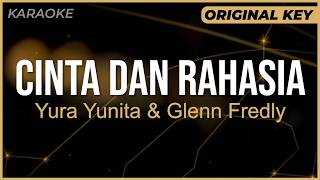Download lagu Karaoke CINTA DAN RAHASIA - Yura Yunita feat. Glenn Fredly  | ORIGINAL KEY / NADA ASLI | Minus One mp3